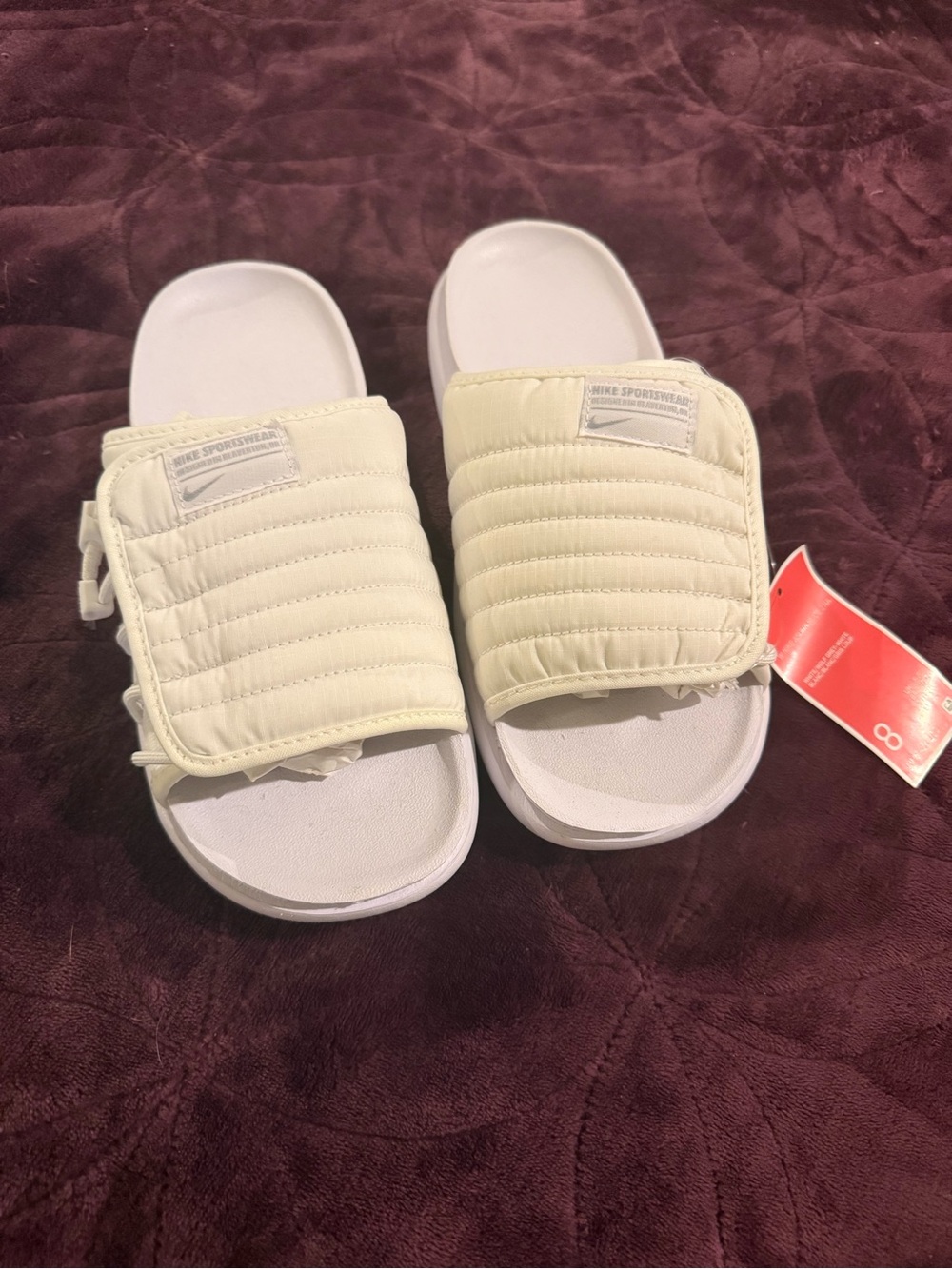 Nike Cream Slide Sandals